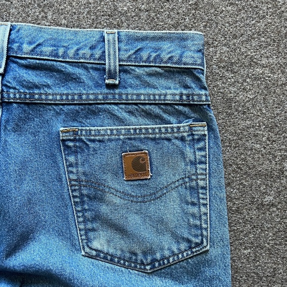 Carhartt B17 DST Relaxed Fit Denim Jeans Mens 36x30 (fits 34x29) Mid Wash Blue - Picture 7 of 13